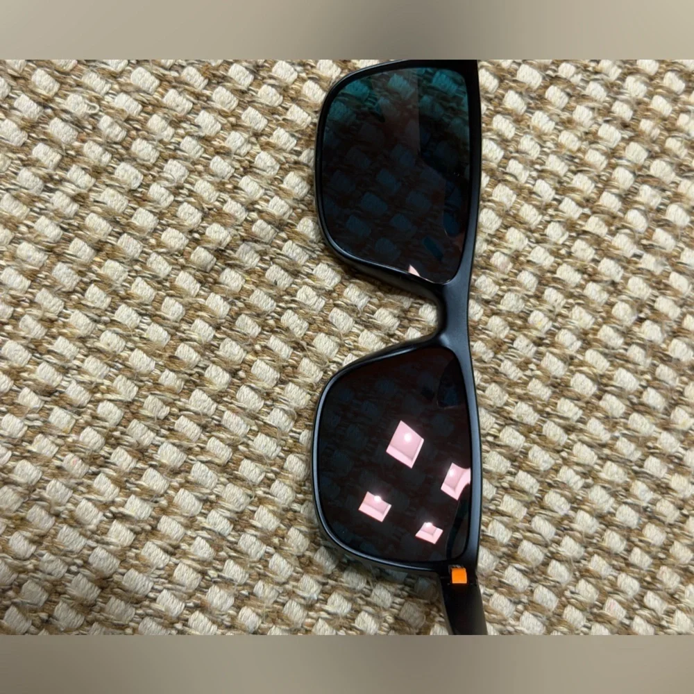 See A Better World Stylish Black and Orange Polarized Sunglasses